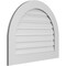Ekena Millwork Round Top Surface Mount PVC Gable Vent: Functional, w/ 3-1/2"W x 1"P Standard Frame, 32"W x 26"H GVPRT32X2601SF - alternate 2